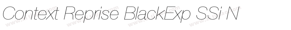 Context Reprise BlackExp SSi Normal字体转换